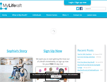 Tablet Screenshot of myliferaft.com